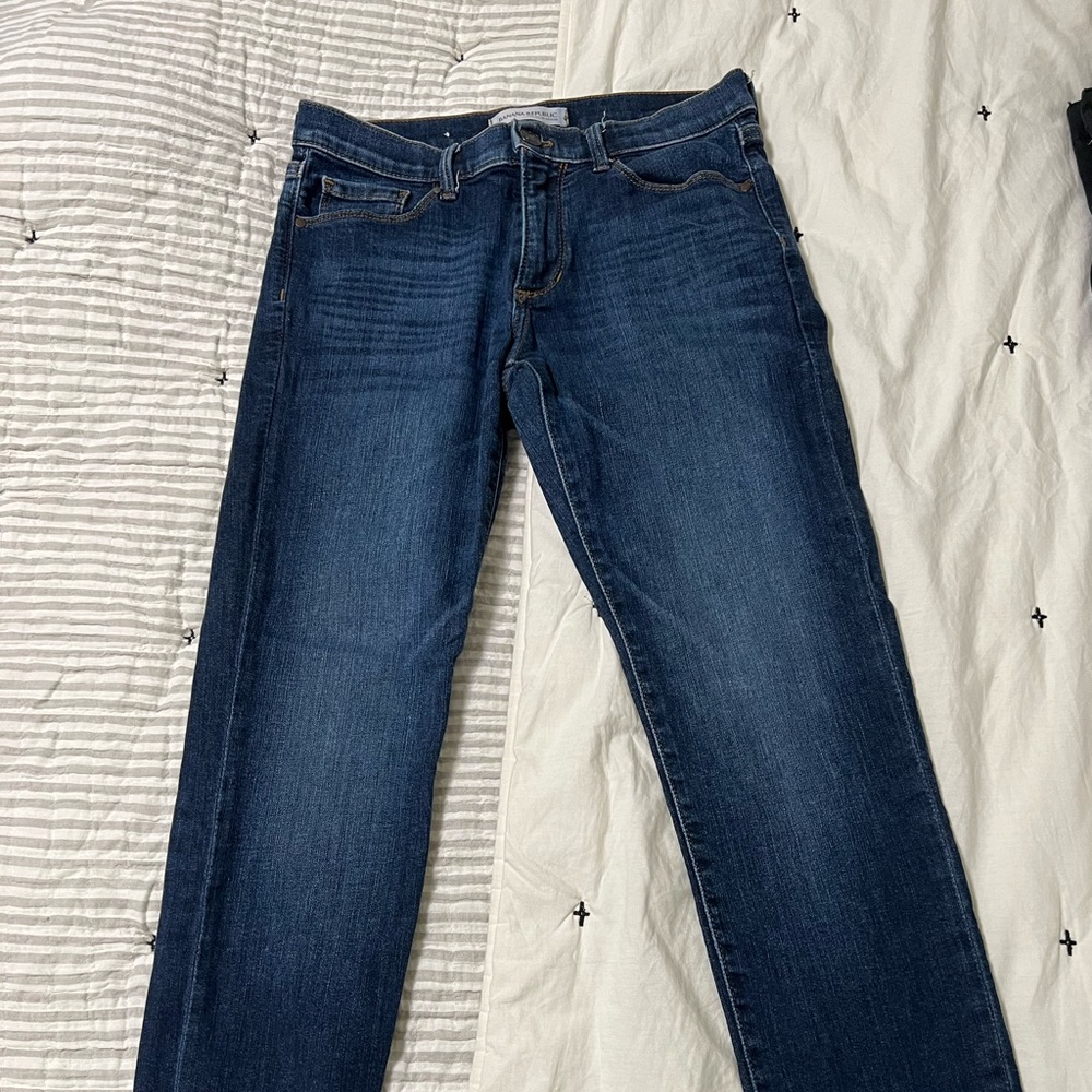 Banana Republic skinny blue jeans